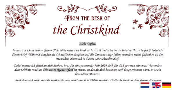 Mail from the Christkind
